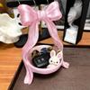 3D Bow-Shaped Storage Tray Plastic Multifunctional Desktop Storage Rack Jewelry Dish for Ring Earrings Living Room Bedroom Decor