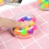 Fidget Toy Rainbow Anti-stress Fidget Tactile Toy 3pcs Soft Ball Colored Beads Autism Mood Squeeze Relief Healthy Vent Children Toy