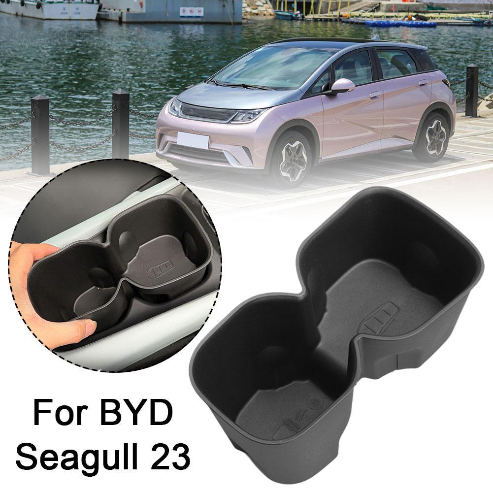 

1PC Car Center Console Water Drink Cup Holder Insert Car Storage Organizer Box For BYD Seagull Auto Interior Accessories