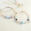 Cute Fashion Dopamine Jingdezhen Ceramic Beads Apple Bracelets for Women Girl Friend Hand-woven Adjustable Bracelet Jewelry Gift