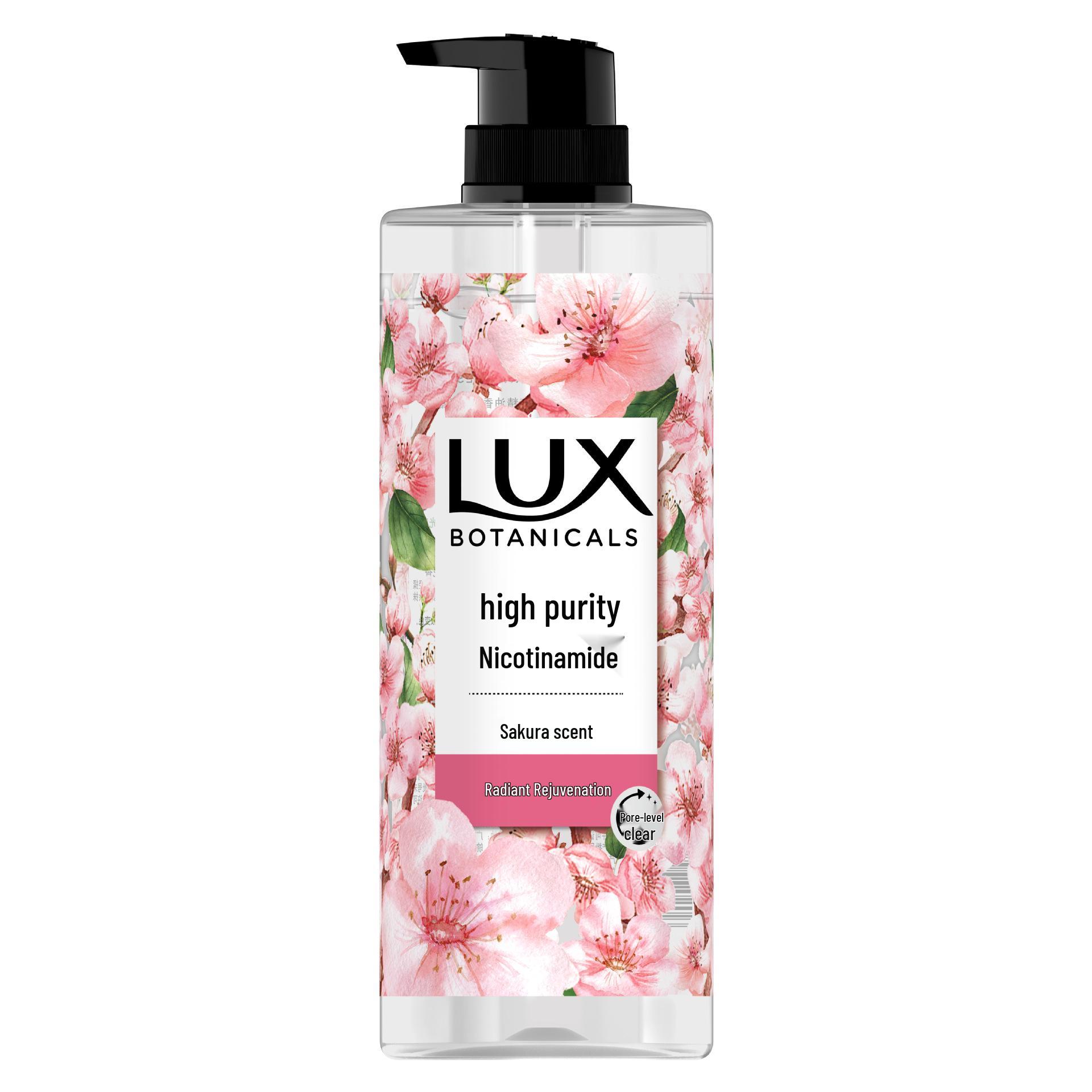Rikishi/LUX Botanical Body Wash 750g - Freesia, Cactus & Cherry Blossom Scent with Niacinamide