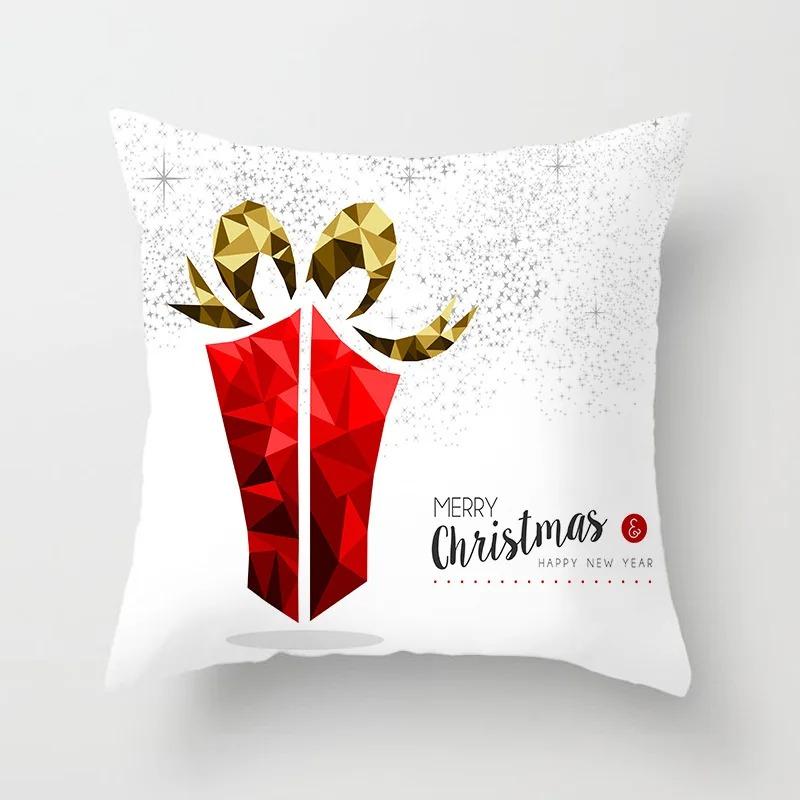 Christmas Themed Pillowcases Car Accessories Office Santa Claus Living Room Sofa Home Pillowcases