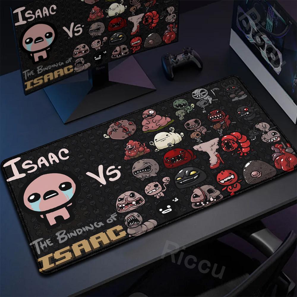 Anime The Binding Of Isaac Mauspads Spiel Tastatur Verriegelte Kanten Mauspads Computerzubehör Rutschfeste Schreibtischunterlagen PC Schrank Mauspads