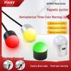 Waterproof LED Magnetic Hemisphere Signal Light: 3-Color, 12V/24V Indicator for Machines