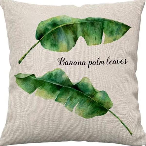 Pastoral Plants and Flowers Pillowcases Lavender Daisy Printed Linen Pillows Home Office