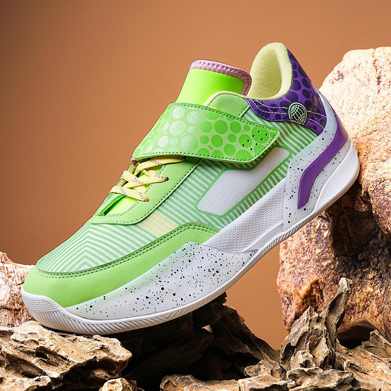 New Middle-aged and Older Children's Buckle Running Shoes Children 8-16 Years Old Teenagers Wade 808 Basketball Shoes Non-slip and Wear-resistant Shoe