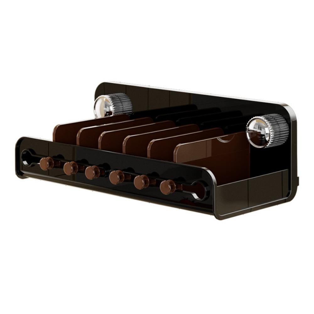 

Moisture Resistant Wall Mounted Spice Organizer Spice Jar Storage Rack Bathroom Use чёрный