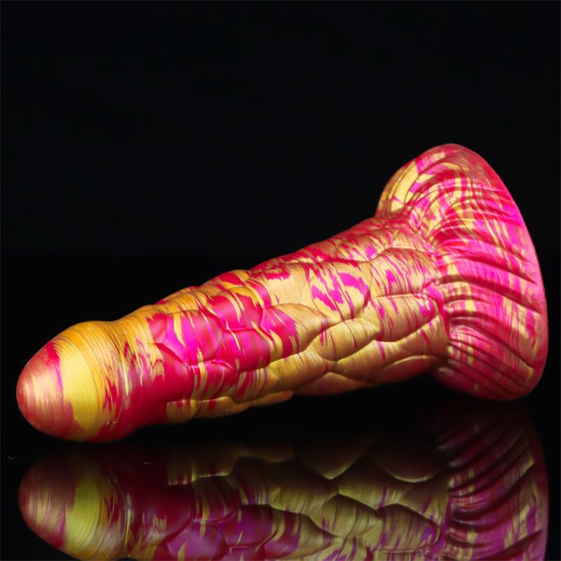 Feilong Mixed Color Liquid Silicone Big Penis Simulation Rear Court Anal Plug Dildo Adult Products