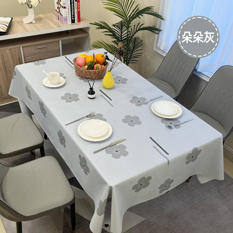 Waterproof Oil-Resistant PVC Tablecloth Dining Table Coffee Rectangle Non-Slip Heat Insulation Decorative