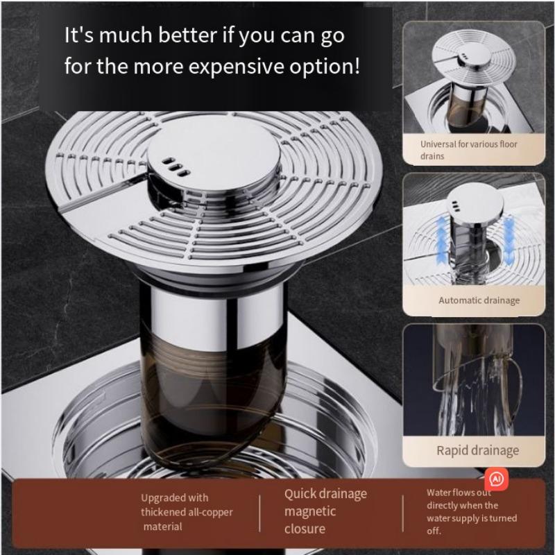 1PC Suspended Self-drainage Floor Drain Core Deodorant Inner Core Bathroom Floor Drain Universal Insect-proof Sewer Pipe Anti-return Odor Artifact