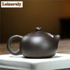 280ml Traditional Yixing Purple Clay Teapots Handmade Xishi Pot Raw Ore Black Gold Mud Kettle Chinese Zisha Tea Set Teaware Gift