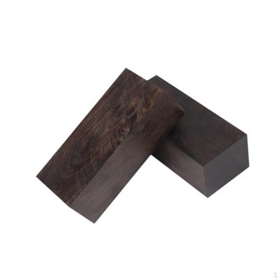 2x Perillas de madera de ébano negro para manualidades, manijas en blanco, perillas para bricolaje, resistentes a la decoloración, monturas para tuercas