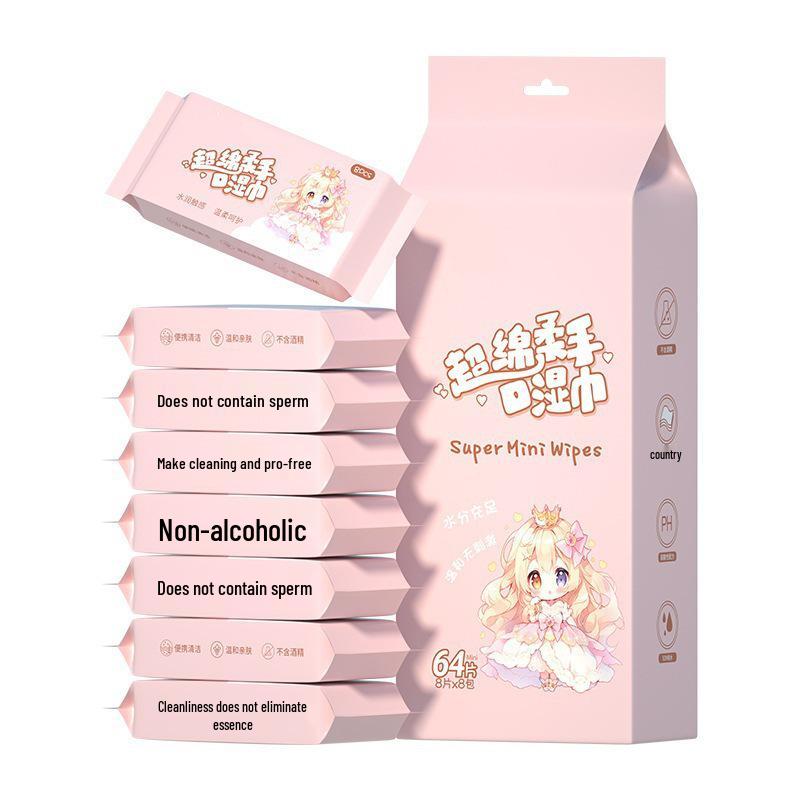 Portable Mini Baby Wipes: Disposable Hand & Mouth Cleaning for Infants & Toddlers