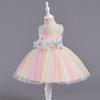 Baby Girls Princess Tulle Dress Floral Party Gown Toddler Kids 1-3 Years