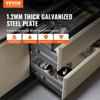 10 Pairs of 457.2mm Drawer Slides Side Mount Rails, Heavy Duty Full Extension Steel Track, Soft-Close Noiseless Guide Glides Cabinet Kitchen Runners