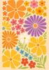 Poster Colorful Flowers Retro Vintage Plant Decoration
