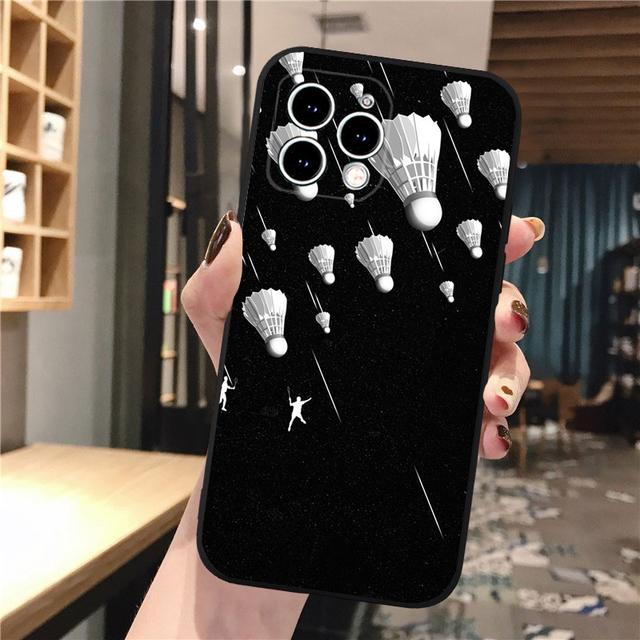 

Чехол для телефона для Iphone 14 Pro Max 13 12 11 Pro Max Xs Xr X 12mini 7 8 Plus Se, спортивный чехол для бадминтона, принципиально iPhone 12Pro