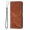 For Oppo Reno14 5G (China)/Oppo Reno14 F 5G/Oppo Reno14 5G (Global) Stand Case Imprinted Lines Leather Phone Cover