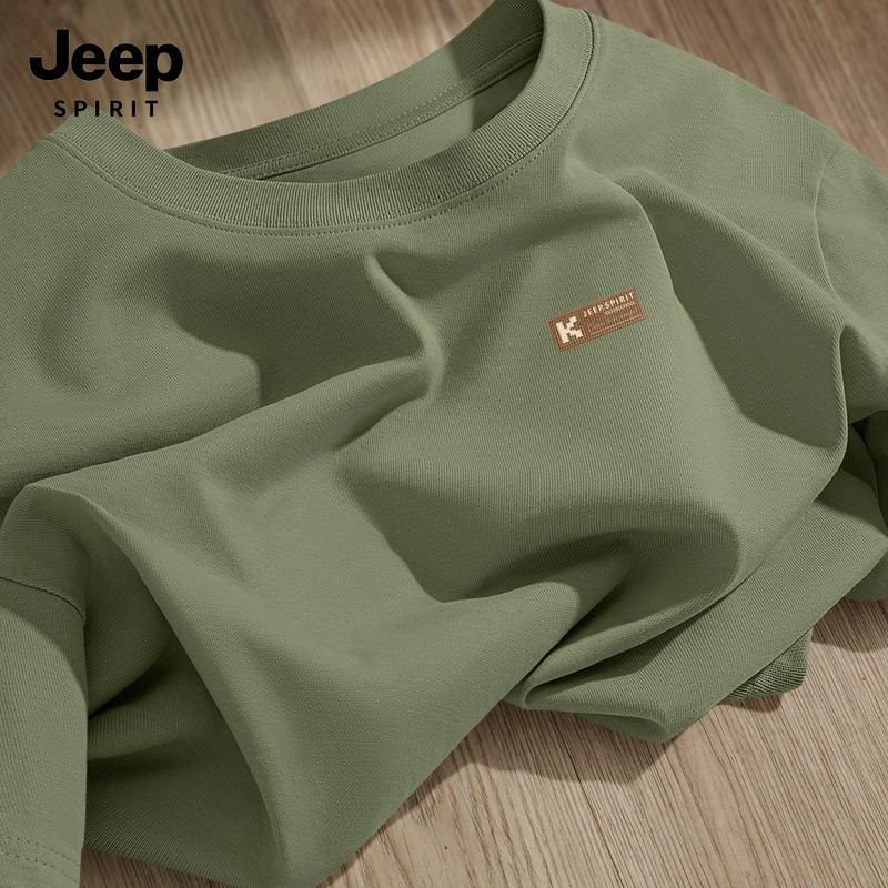 Мужская футболка JEEP SPIRIT 2025, тяжелая, свободного кроя XL