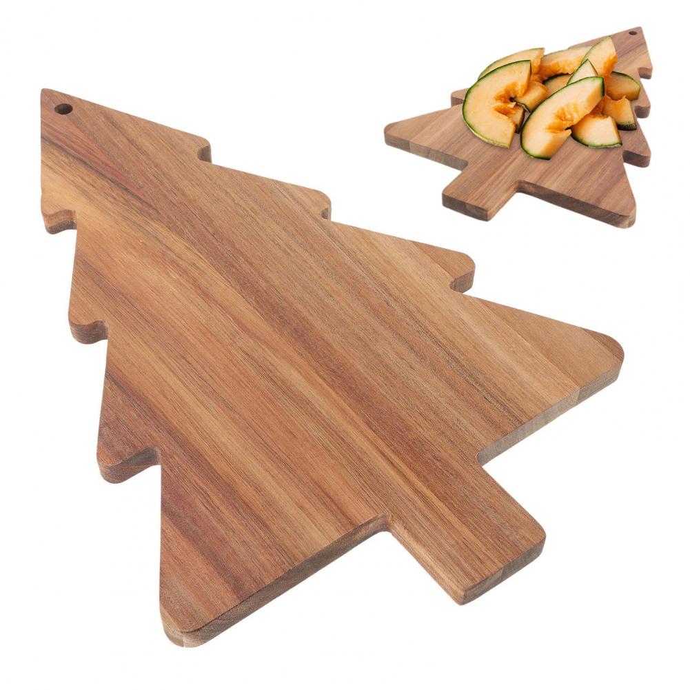 Christmas Tree Serving Board Wooden Cutting Board Sushi Tray Kitchen Charcuterie Chopping Board Party Fruit Plate Home Decor