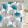 Flower Shower Curtain Bathroom Waterproof Polyester Shower Curtain Floral Printing Curtains for Bathroom Shower with Hooks