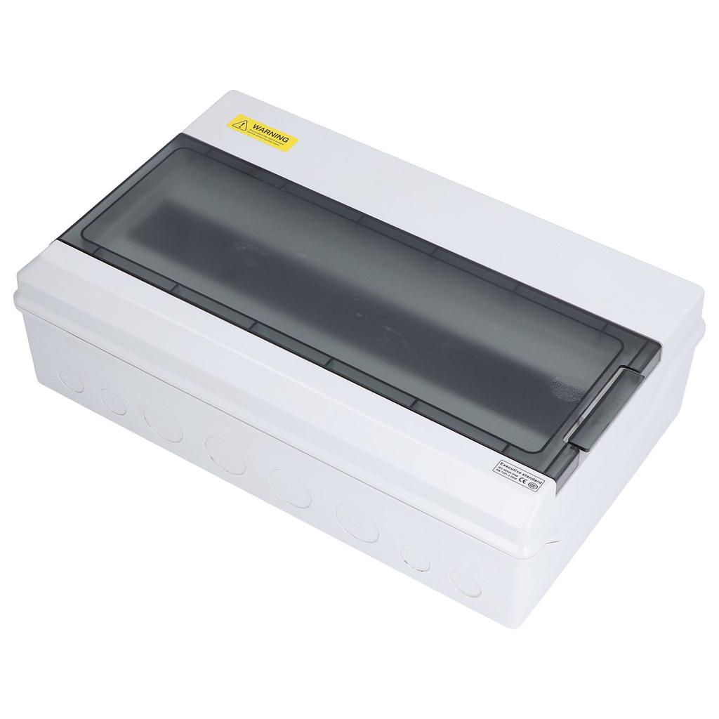 Distribution Protection Box 18 Way DIN Rail Outdoor IP66 Waterproof Transparent Junction Case
