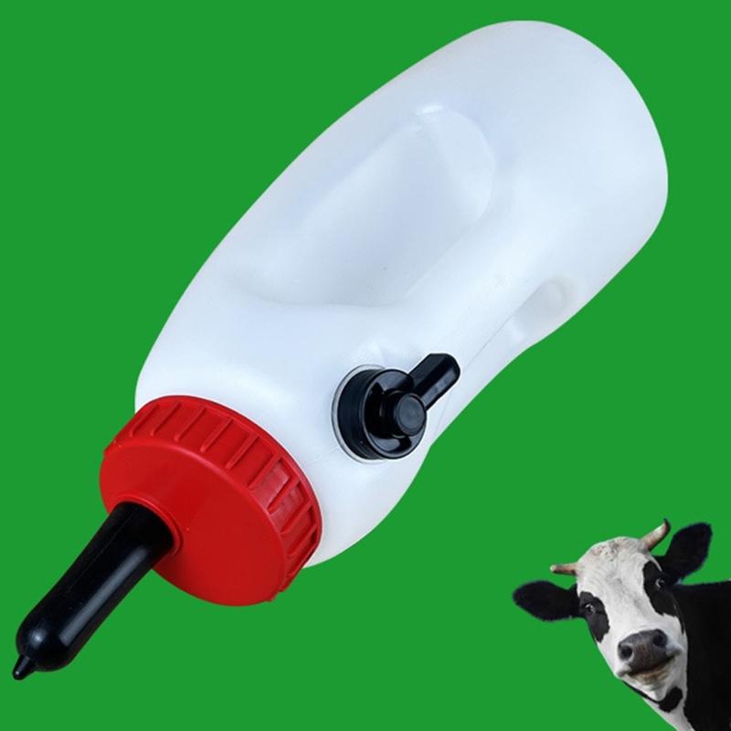 Calf Nursing Bottle Large Capacity with Nipple and Convenient Handle Livestock Tool Easy Feeding Tool