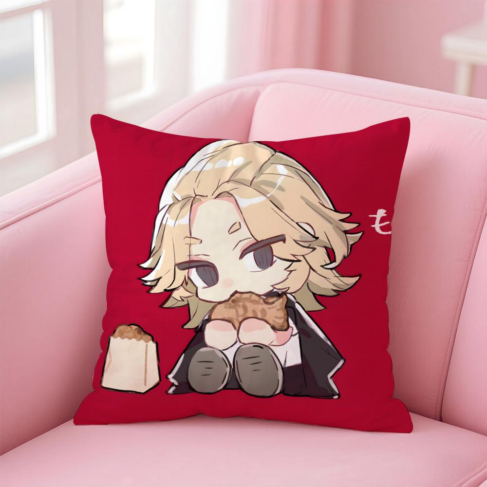 Animetokyo Revengers Cushion Cover Comfortable Reversible Pillow Cover Ideal For Car Sofa Bedroom & Beyond