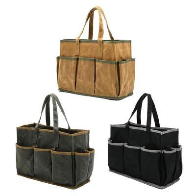 Multifunktionale Werkzeugtasche Weiter Mund Abriebfeste Leinwand Tragbare Werkzeugaufbewahrungstasche Organisation Ersatz