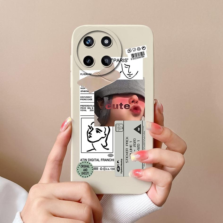 Pentru OPPO Realme XT X7 X2 V15 V13 V20 V25 V30 50 Pro Husă Spate Fashion Boy Girl Mate Liquid Moale Silicon Genți de protecție pentru telefon pentru Realme Bumper