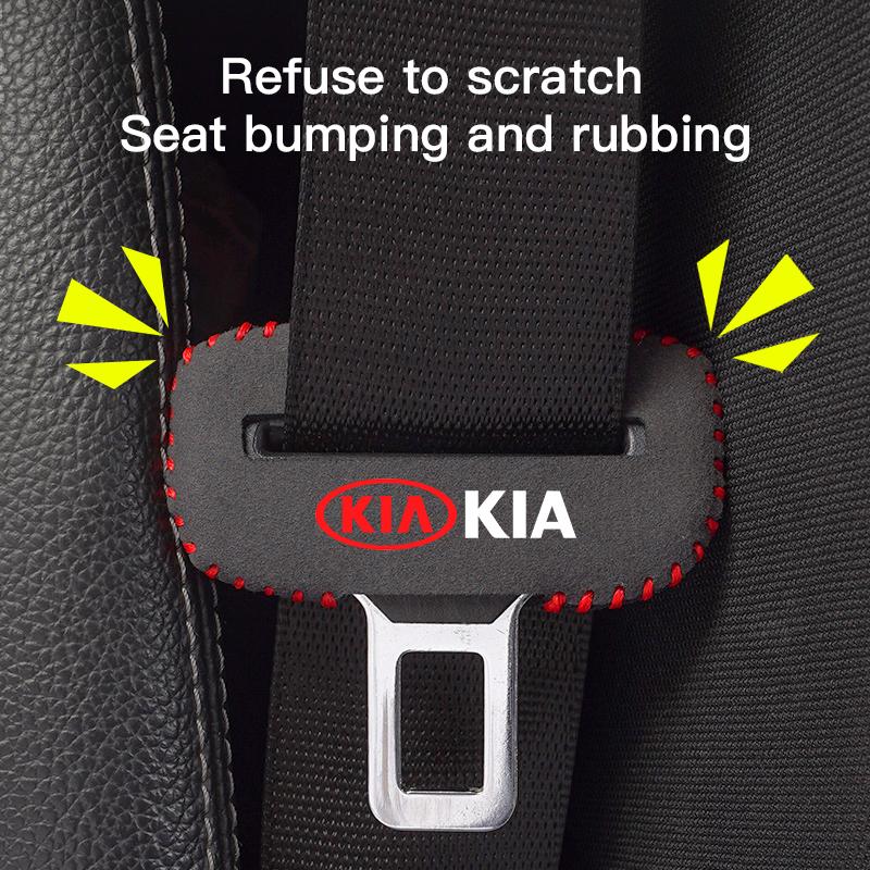 Car Seat Belt Plug Cover Antirust Protective Shell Accessories For KIA EV6 Stinger RIO Sorento Picanto Ceed Borrego Syros K4 K5