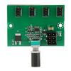Chassis Fan Speed Controller Fan Speed Controller Hub DC 12V PWM 4 Channel Fan Adapter for 4pin 3pin 2pin PC Fan