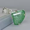 Natural Green Emerald 38.45 Ct CERTIFIED 925 Sterling Silver Fancy Cut Pendant MY.PD-166-NS