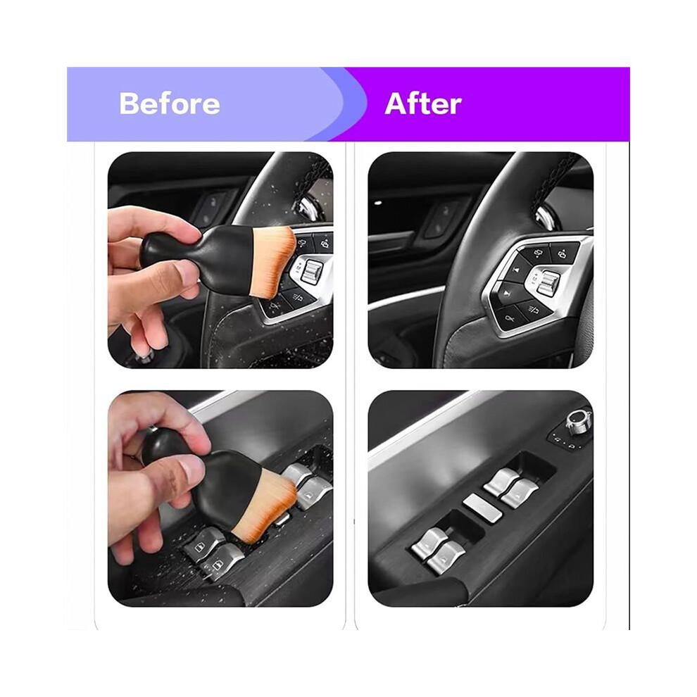 Car Interior Detailing Brush,Soft Bristle,Car Detailing Brush Dusting Brush,Auto Detail Brush Car Dash Duster Brush