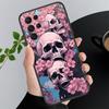 Skull Head Flower Art Phone Case For Samsung Galaxy A15 A35 A55 A52 A53 A54 A33 A34 A25 A05S A16 A14 A05 A51 A52S A71