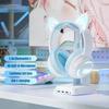 ONIKUMA Cat Ear Headphones, Wireless Bluetooth Tri-Mode, Noise-Cancelling, Music Gaming Headset with Microphone, White