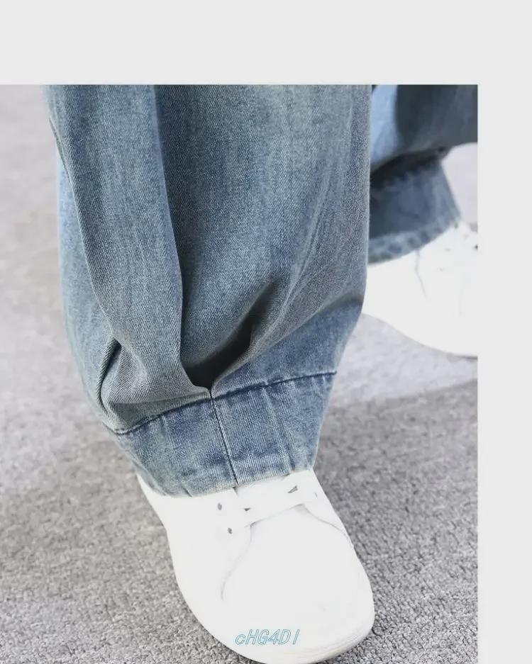 Women's Loose Fit Harem Jeans - Large Size Versatile Casual Bloomers for Spring & Autumn 2024