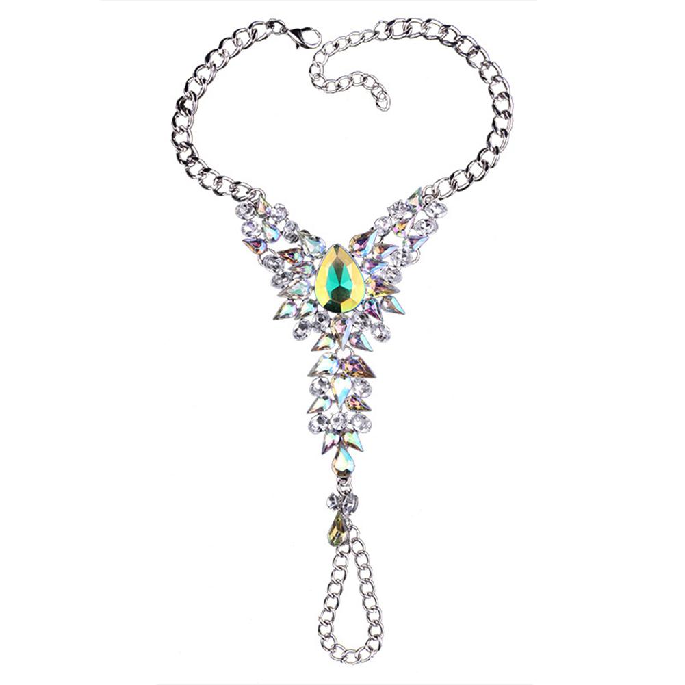 Cheville Fashion Simple Exquise Scintillante Strass Ornements de Pied pour Femmes