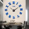 DIY Oversized Mirror Wall Clock Luxuryed Surfaces Decor Wall Clock For Restaurant Bar