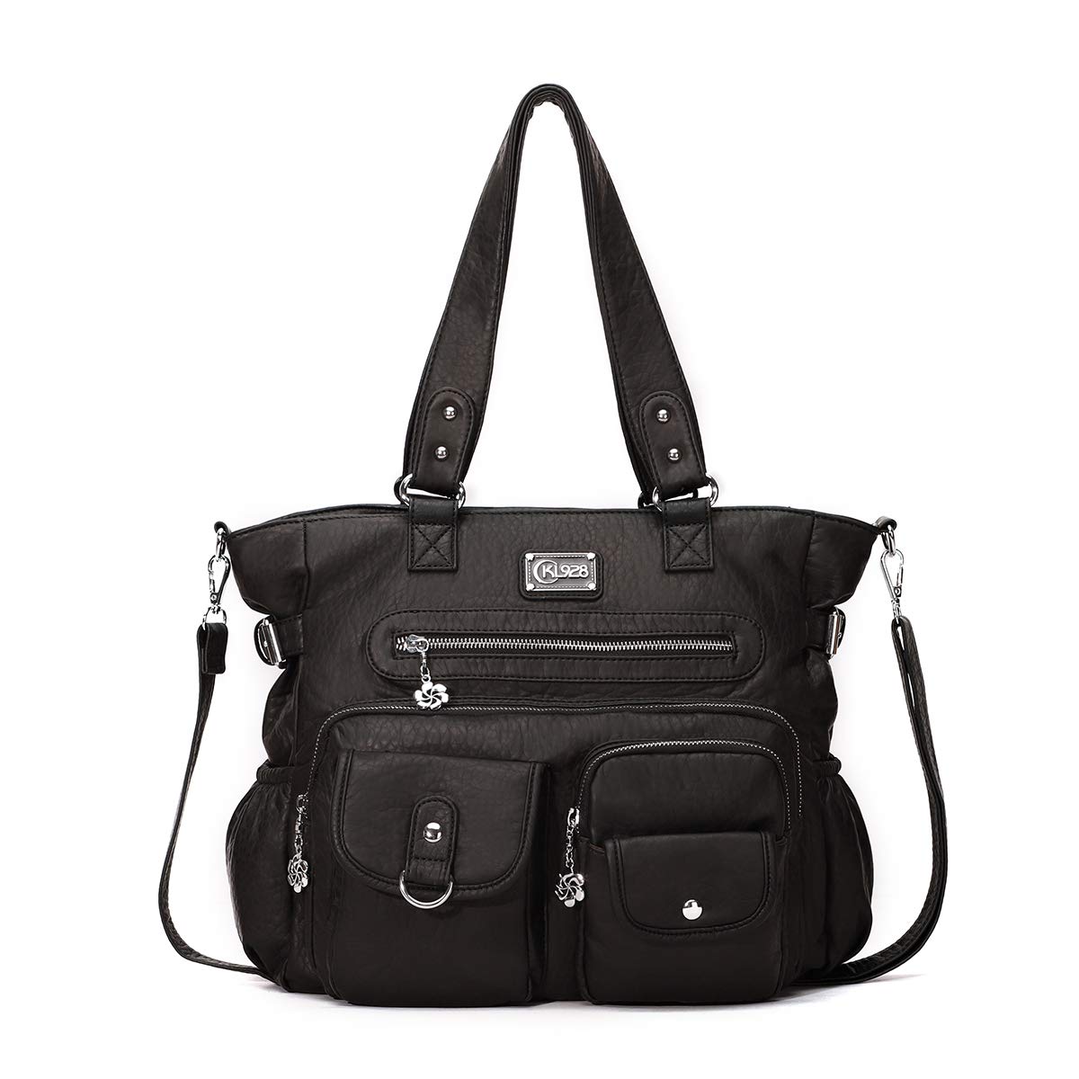 

Shoulder Crossbody Tote For Gift [KL928] Women s Bag, Bag, Handbag, Bag, Bag, A4, 3-way, Lightweight, Commuting, School, Travel, Popular, Stylish, чорний