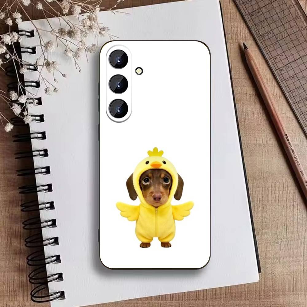 Goofy C-Dogs Big eyes Phone Case For Samsung Galaxy A73,A72,A71,A70,A52,A51 Others Soft Black Cover