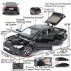 1:24 R8 LMS GT2 RS7 Model Car Toy Sound Light Pull Back Alloy Body Rubber Tires Vehicles Models Toys Home Decoration Ornament