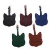 Tag PU Leather Cat Shape Airplane Suitcase Tag Travel Accessories Boarding Pass Luggage Tag