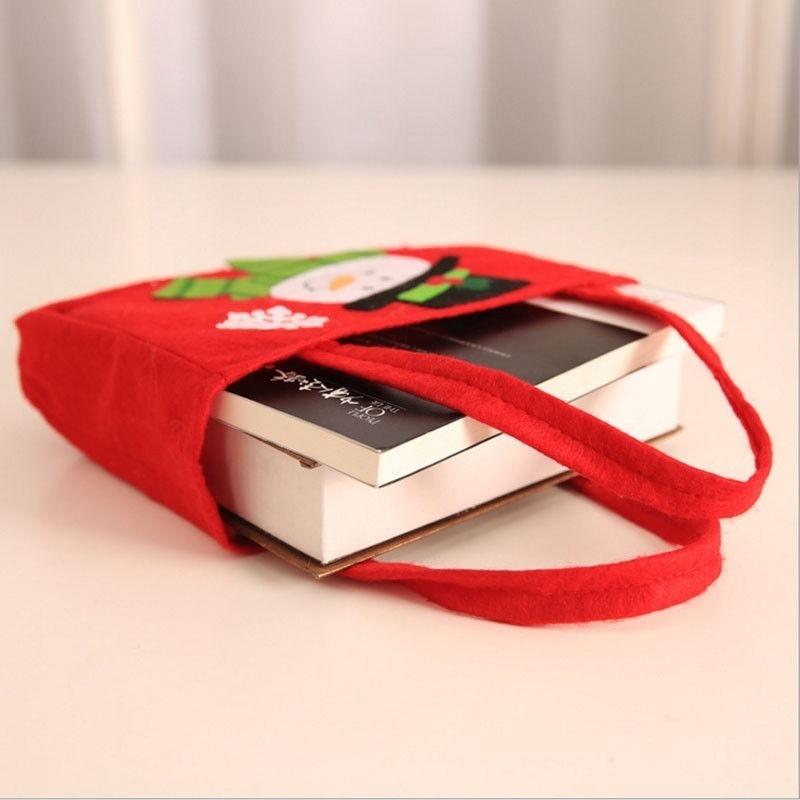 Cute Santa Claus Snowman Candy Gift Bags Cookie Packaging Bags Party Handbag Merry Christmas Storage Package