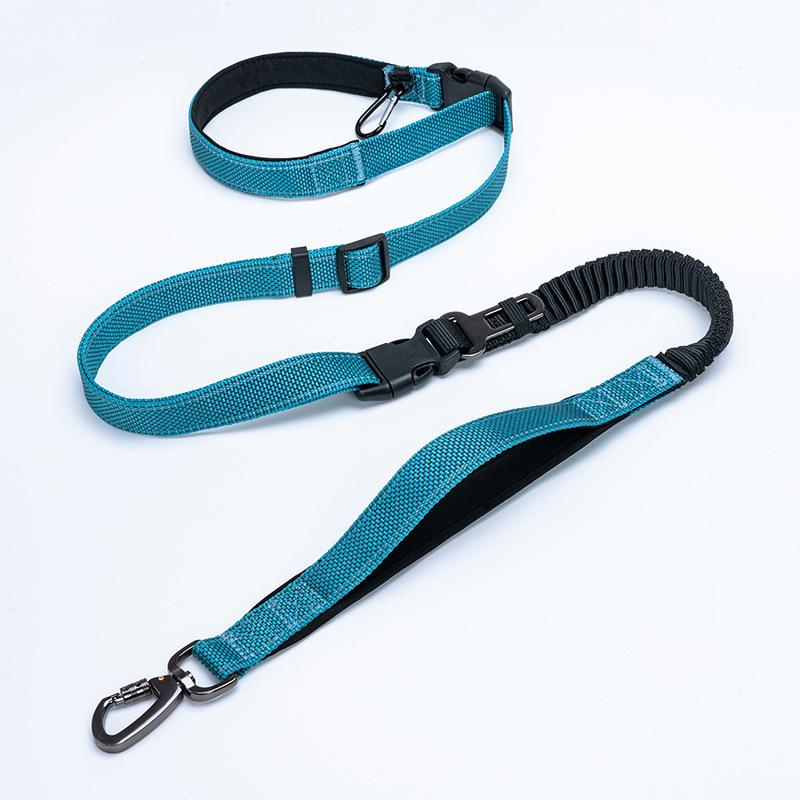 

Dog Leash Running Dog Walking Rope, Waist Leash Crossbody Medium and Large Dog Telescopic Explosion-proof Reflective Rope 136*2.5cm павлин голубой