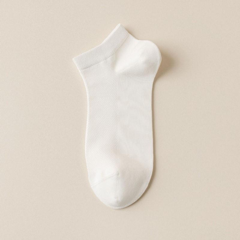 1/5/10 Perechi de Șosete de Vară pentru Bărbați Bumbac Pur Plasă Respirabile și Absorbante de Transpirație Șosete Scurte Culoare Solidă Deodorante Șosete de Afaceri pentru Bărbați