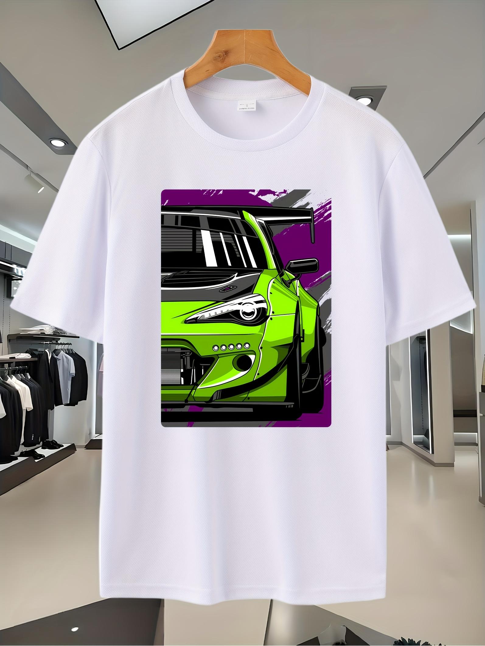 Casual Summer Graphic T-shirt - Breathable Mesh XL