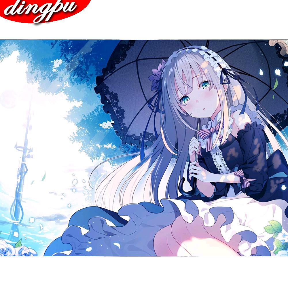 5D DIY Round Full Round Diamond Painting Anime Diamond Embroidery Complete Home Decorative Gift