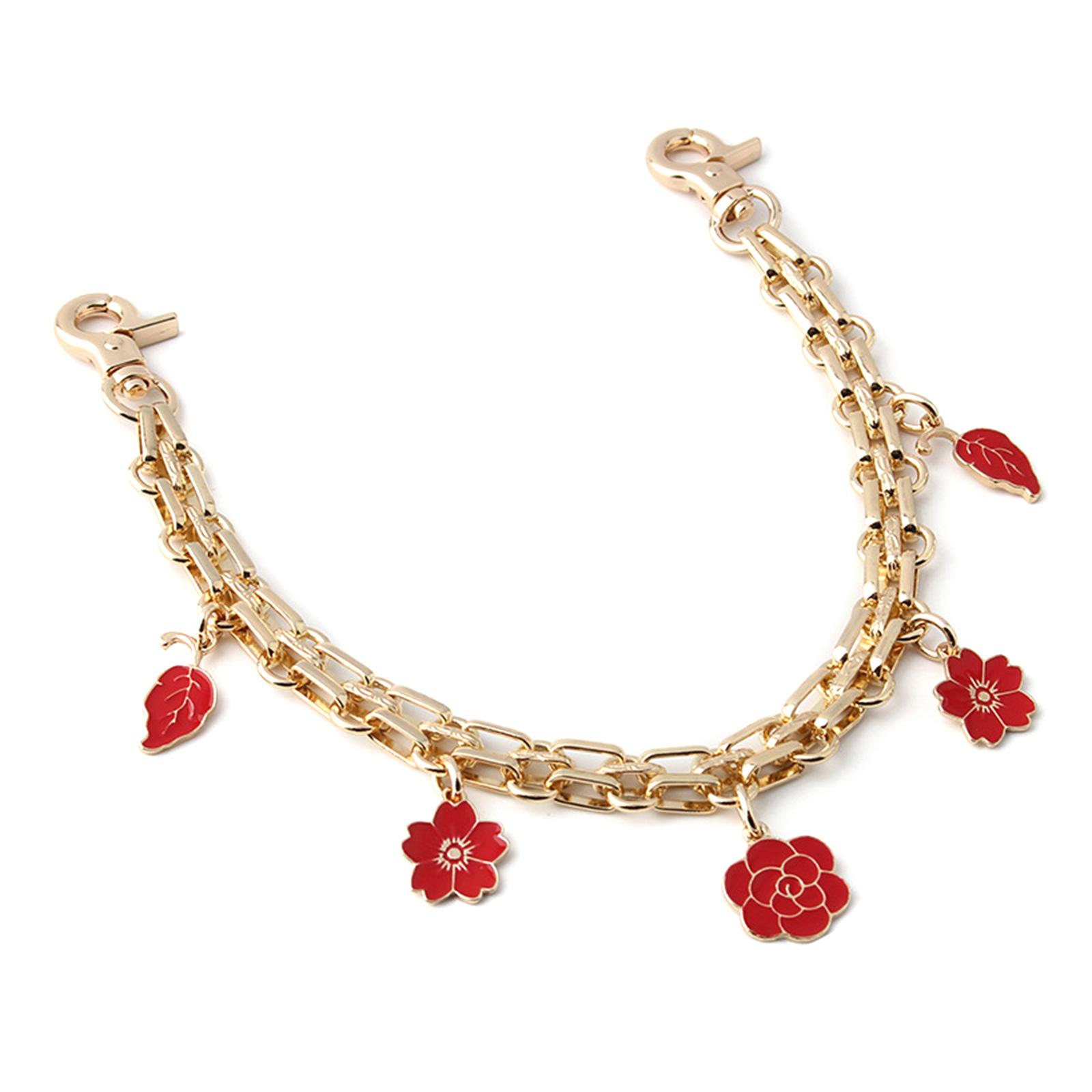 

Уникальный дизайн сумки в виде цветка, клубники и сердца, украшение на цепочке добавит вашей сумочке нотку романтики 30