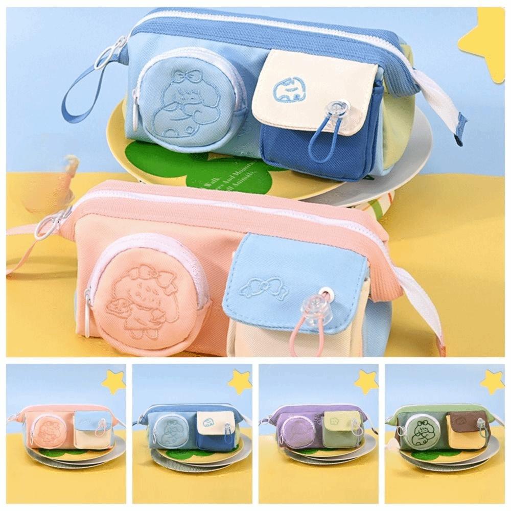 Simple Pencil Case Cute Stationery Bag Portable Pencil Bag  Elementary School Students